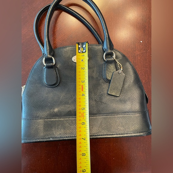 Vintage Coach Black Leather Handbag - Picture 7 of 10